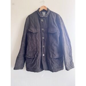 Spiewak Coat Men's Pea Jacket Size XL Rugged Brown Outdoorsy Chore